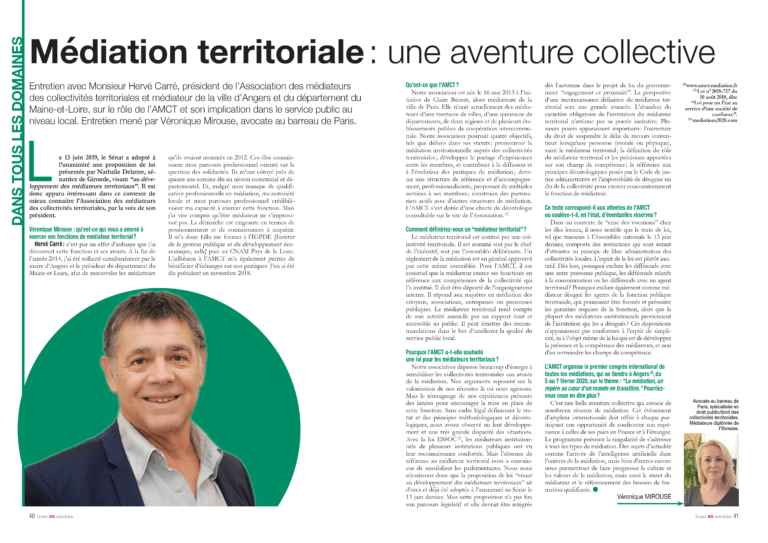 Intermedies N°6 - Dossier profession médiateur