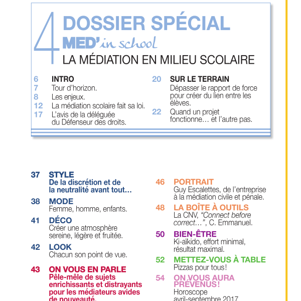 INTER-médiés N°1 Sommaire